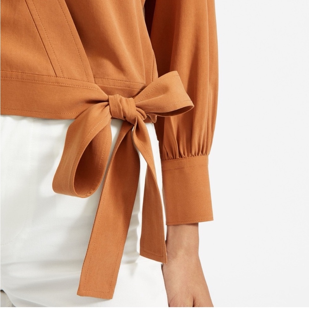 Everlane | Washable Silk Wrap Top - Picture 5 of 10